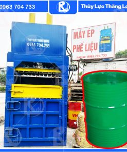 máy ép thùng phi, nhựa can thùng dầu