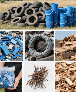các vật liệu kim loại mà máy nghiền phế kim loại có thể nghiền