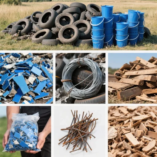 các vật liệu kim loại mà máy nghiền phế kim loại có thể nghiền