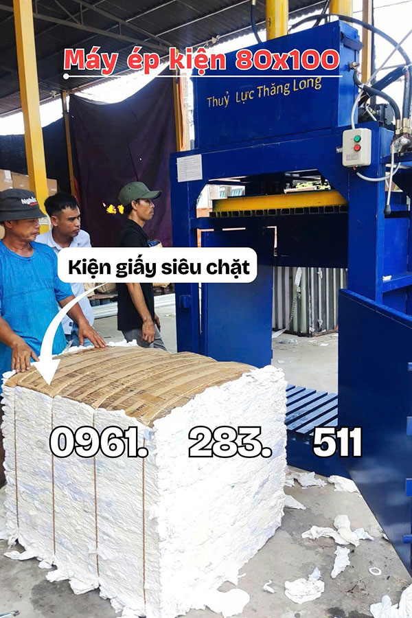máy ép kiện giấy bao