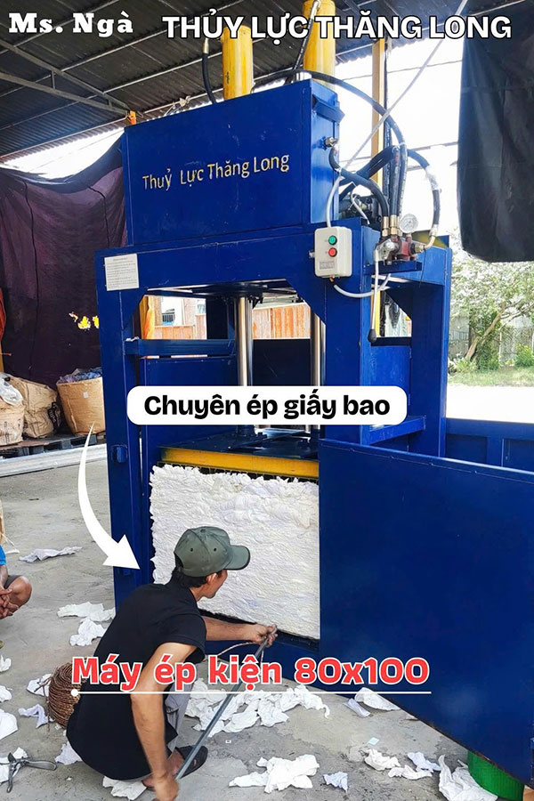 máy ép kiện giấy bao